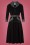 Miss Candyfloss - 50s Rosaleen Swing Dress in Black 2