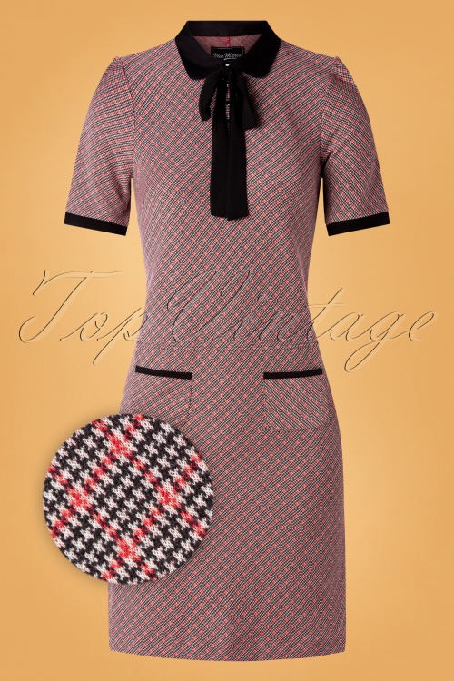 Vive Maria - 60s British School Dress in Red and Black