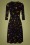 Sugarhill Brighton - Dulcie Painterly Floral Wrap Dress Années 60 en Noir 5