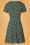 Sugarhill Brighton - 60s Kerri Animal Dress in Green 3