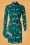 Sugarhill Brighton - Tally Dazzle Of Zebras blouse-jurk in groenblauw 2