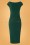 Vintage Chic for Topvintage - 50s Jacintha Pencil Midi Dress in Dark Green 3