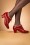 Miz Mooz - Farren Shoe Booties Années 40 en Rouge 3