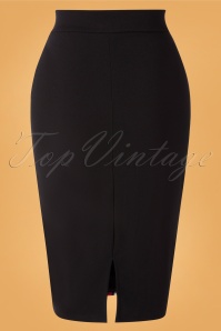 Vintage Chic for Topvintage - 60s Jinny Bow Pencil Skirt in Black 3