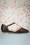 Charlie Stone - Singapore T-Strap Flats Années 50 en Noir