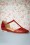 50s Toscana T-Strap Flats in Red