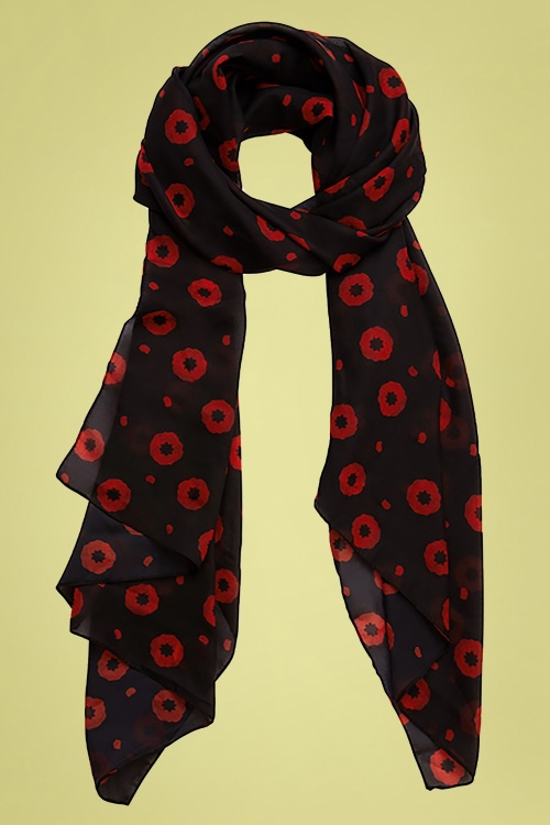 Erstwilder -  50s Poppy Field Neck Scarf Large