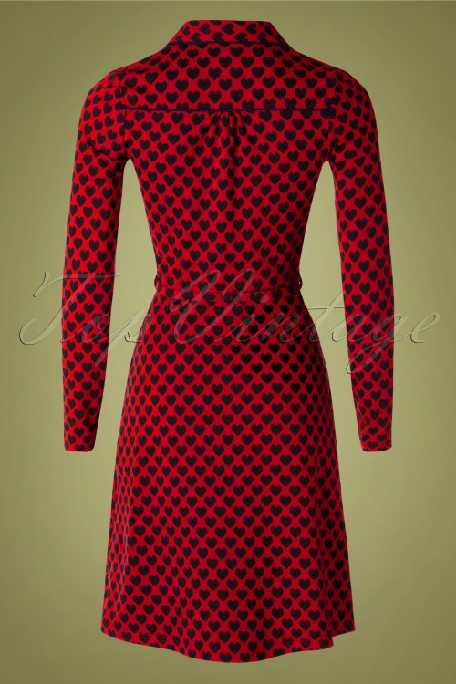 Tante Betsy - Trudy Hearts Kleid in Rot 5