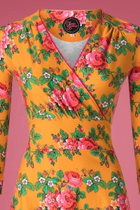 Tante Betsy - Swirley Bouquet Kleid in Goldgelb 3