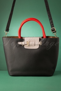 Darling Divine - 60s Eloise Secret Shopper Handbag in Black 3