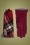 Amici - Bonnie Tartan Gloves Années 50 en Rouge