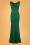 Collectif Clothing - Ingrid Fishtail maxi-jurk in smaragdgroen 2