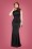 Collectif Clothing - 30s Ingrid Fishtail Maxi Dress in Black