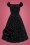 Collectif 29856 Dolores Glitter Drops Velvet Doll Dress in Black 20190814 020LZ