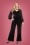 Collectif Clothing - Arionna Velvet Jumpsuit Années 50 en Noir 2
