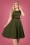 Collectif Clothing - Dale Swing Dress Années 50 en Vert