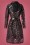 Grace & Glam - 50s Lucinda Lace Raincoat in Black 3