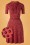 King Louie - 60s Caro Orbit Dress in Icon Red 2
