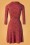 King Louie - Emmy Orbit Dress Années 60 en Rouge Icône 5