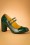 Banned♥Topvintage - Golden Years geruite pumps in zwart