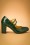 Banned♥Topvintage - Golden Years Lacquer Pumps Années 60 en Vert Foncé 2