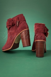 Ted Baker - 70s Anaedi Suede Booties in Burnt Berry 5