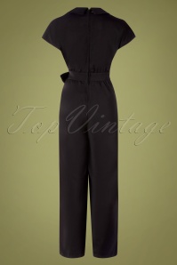 Banned Retro - 50s Party Time Jumpsuit In Black 5