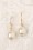 Darling Divine - All About The Pearl Earrings Années 50 en Doré