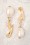 Darling Divine - 50s Hands Off My Pearl Earrings in Gold 3
