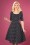 Collectif 29852 Amber Polkadot Swing Dress in Black 20190730 040MW