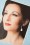Darling Divine - All About The Pearl Drop Earrings Années 50 en Argenté 2
