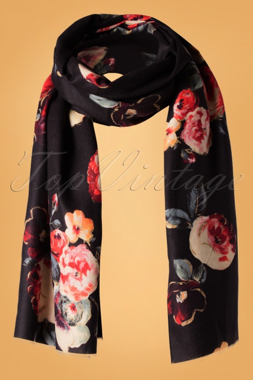 Amici - 50s Manuela Scarf in Black