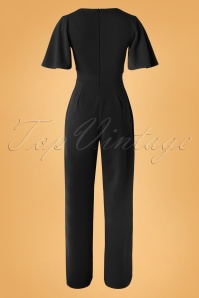 Vintage Chic for Topvintage - Vina-jumpsuit in zwart 4