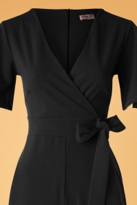 Vintage Chic for Topvintage - Vina-jumpsuit in zwart 2