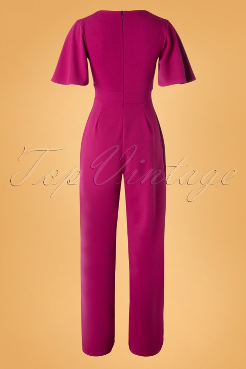 Vintage Chic for Topvintage - Vina Jumpsuit in amarant 4