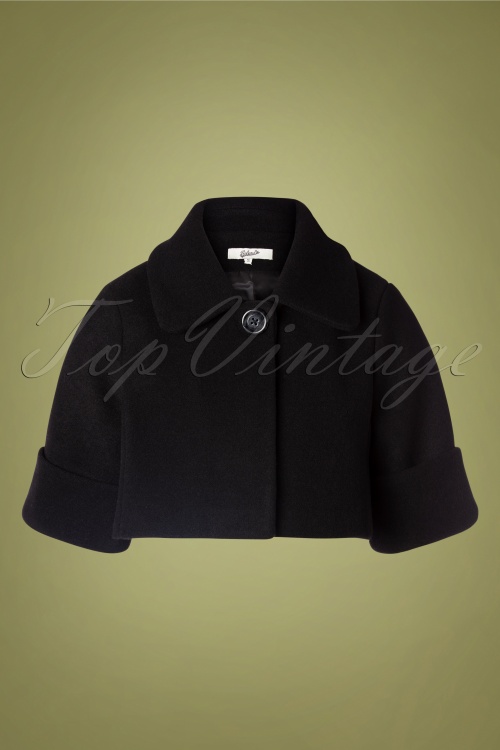 Belsira - 60s Claudie Wool Jacket in Black