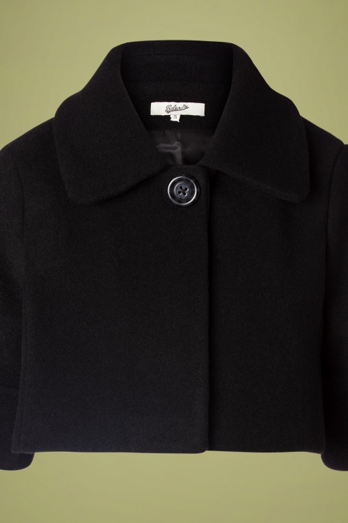 Belsira - Claudie Wool Jacket Années 60 en Noir 3