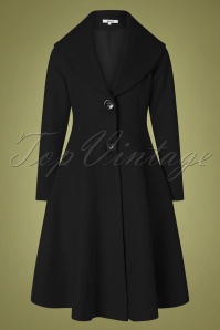 Belsira - Dorrie wollen jas in zwart 2