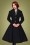 Belsira - 50s Dorrie Wool Coat in Black