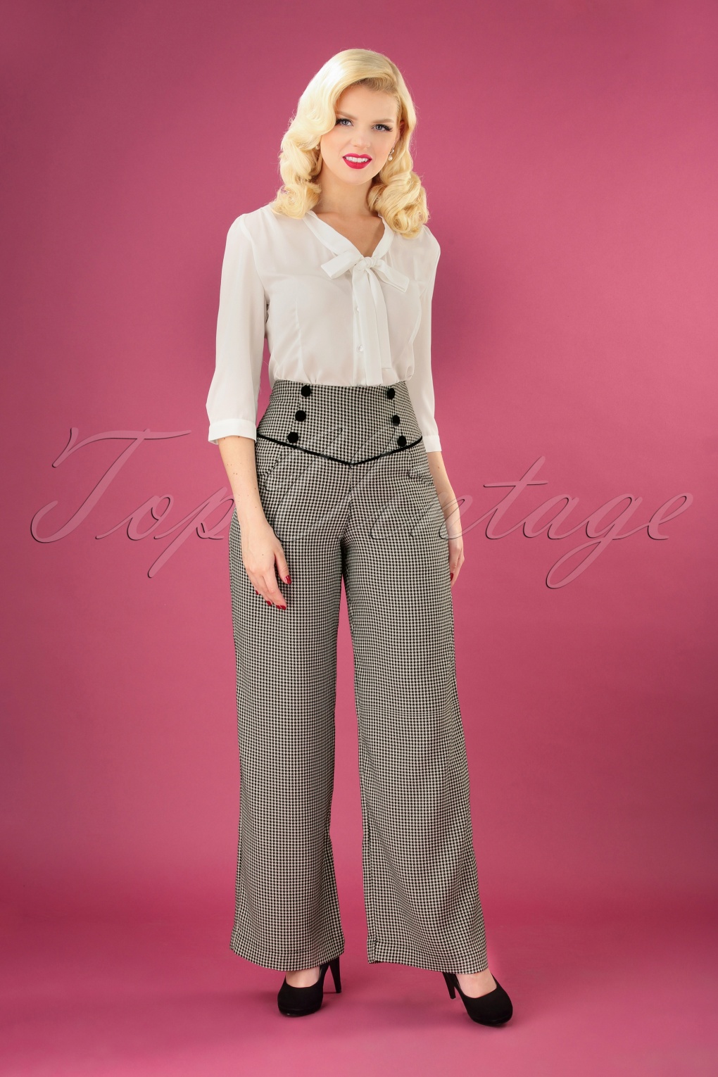 1950s Pants & Jeans- High Waist, Wide Leg, Capri, Pedal Pushers