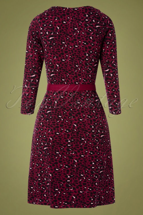 Mademoiselle YéYé - 60s Vintage Moments Dress in Leopard Red 5