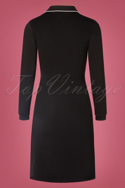Mademoiselle YéYé - 60s There She Goes Dress in Black 5