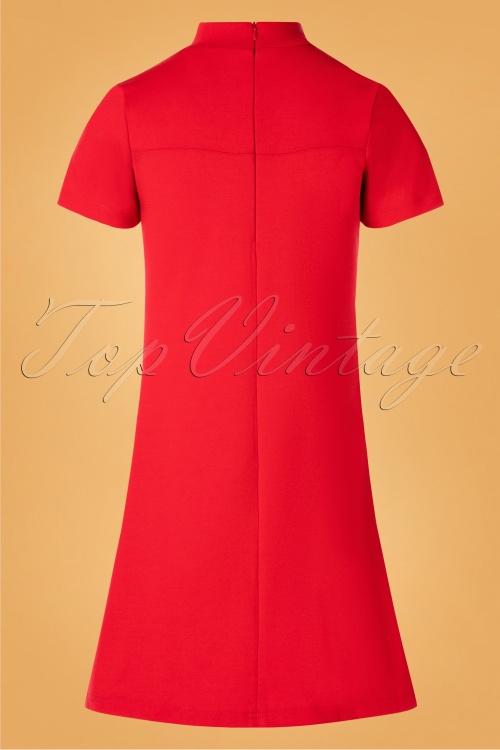 Mademoiselle YéYé - Pure Joy Dress Années 60 en Rouge 5