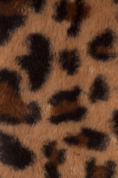 Banned Retro - Olga sjaal van imitatiebont in luipaardmotief 3
