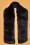Banned Retro - Hazel grote nepbont sjaal in zwart 2