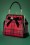 Banned Retro - Caraboo Tartan tas in zwart en rood 2