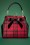 50s Caraboo Tartan Bag in Black and Red