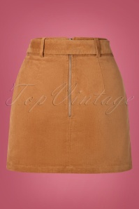 Louche - 60s Amir Cord Mini Skirt in Tan 4