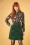 Louche - Kris Cord Carpenter Skirt Années 70 en Vert