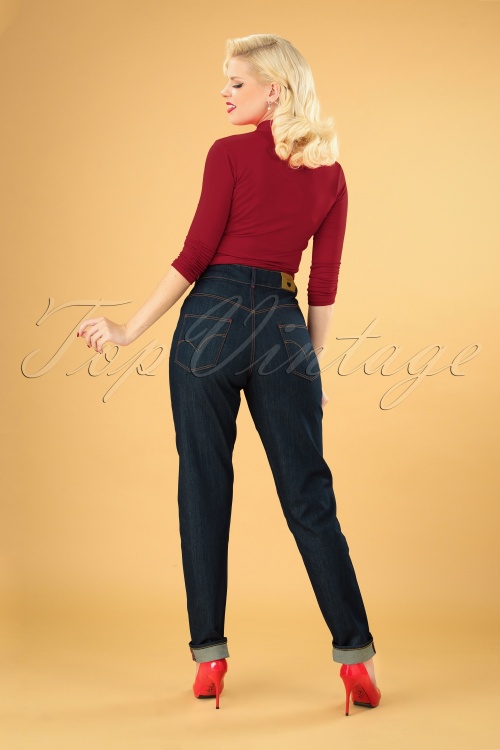 Rock-a-Booty - Cleo Jeans in edlem Blau 2